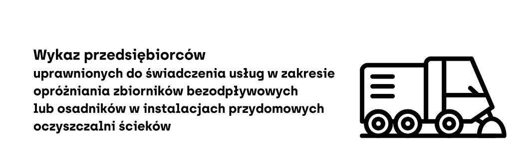 Tytuł tabeli "Wykaz przedsiębiorców" z ozdobną grafiką