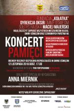 Koncert Pamięci - 12.11.2016 r. godz. 17.00 - Rajsko