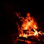 Kolędowanie przy ognisku w Zaborzu