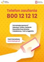 Zmiana numeru telefonu zaufania dla dzieci i młodzieży na 800-12-12-12