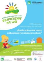 Zaproszenie do udziału w XIII Ogólnopolskim Konkursie Plastycznym dla Dzieci  „Bezpiecznie na wsi mamy, niebezpiecznych substancji unikamy”
